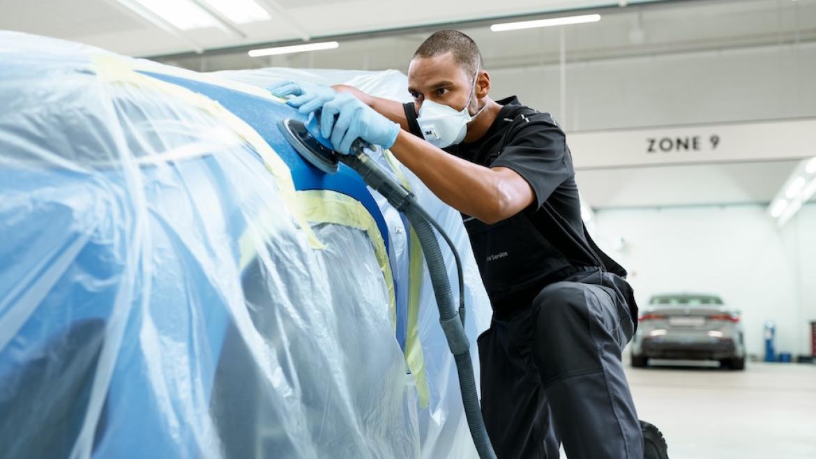 Reparation de peinture BMW.